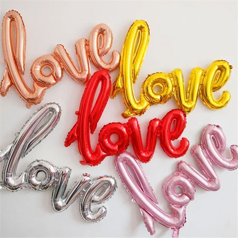 Wedding Qq - 1szt Mały balon foliowy z literą