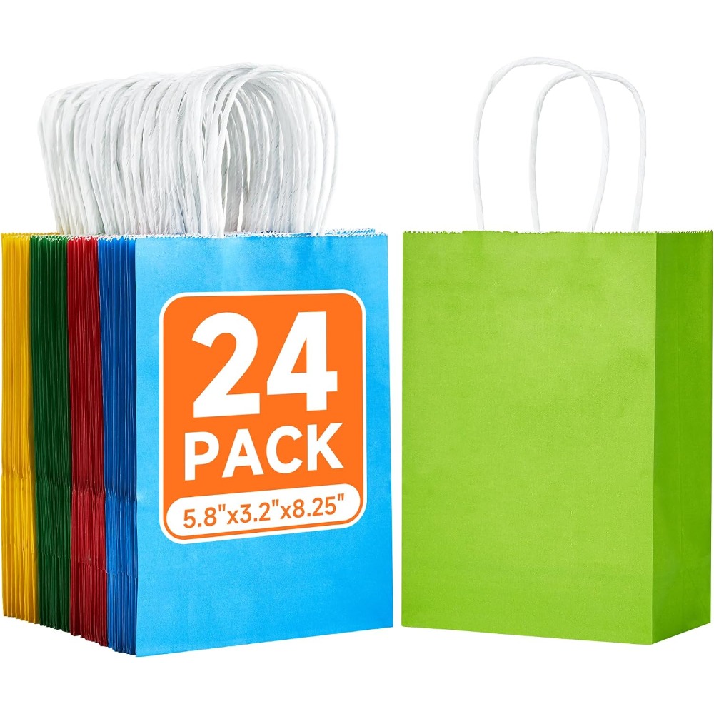 Wedding Supply Bulk - 24 sztuki małych, tęczowych torebek prezentowych