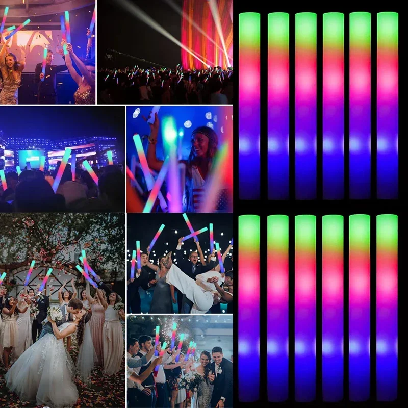 Wedding Supply Bulk - 15/30 szt. kolorowych świecących pałeczek LED