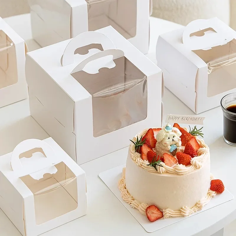 Wedding Cake Supply - 10 sztuk białych pudełek na ciasto