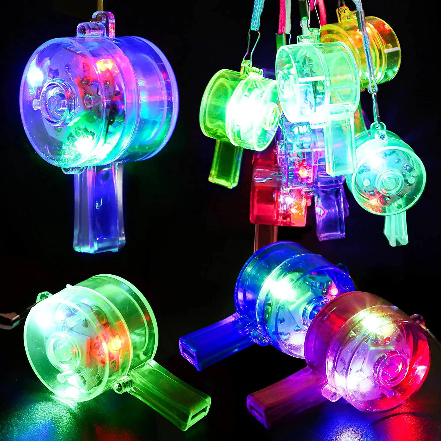 Wedding Supply Bulk - Świecące gwizdki LED, gwizdki imprezowe, zabawki,