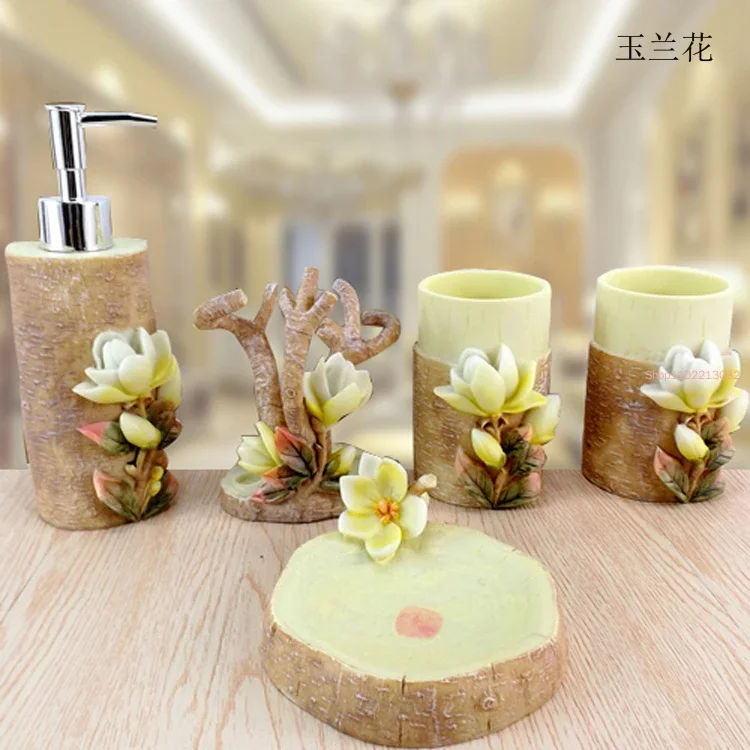 5 szt./zestaw Żywiczne Akcesor – Wedding Bathroom Supply Kit recenzja i cena