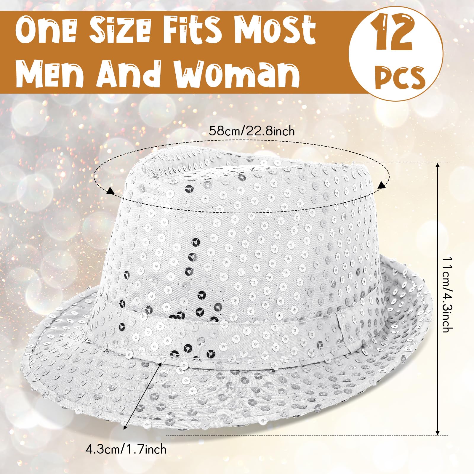 12-36 szt. Czapki z cekinami H – Wedding Supply Bulk recenzja i cena